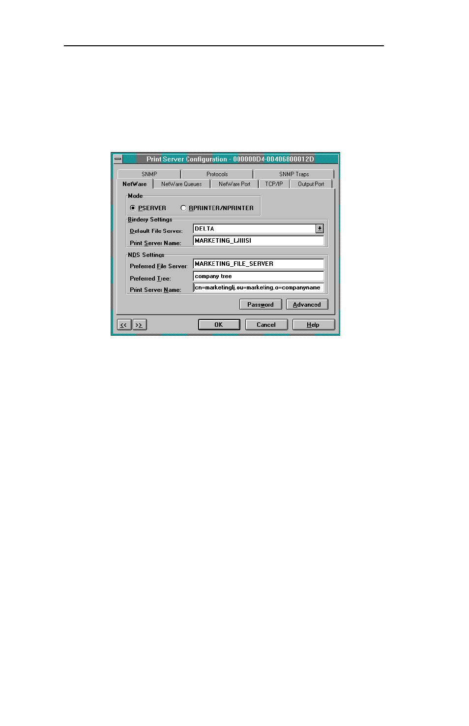 Netware configuration options | Oki 6120i User Manual | Page 57 / 219
