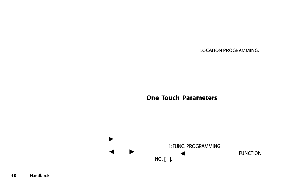 One touch parameters | Oki 84 User Manual | Page 47 / 99