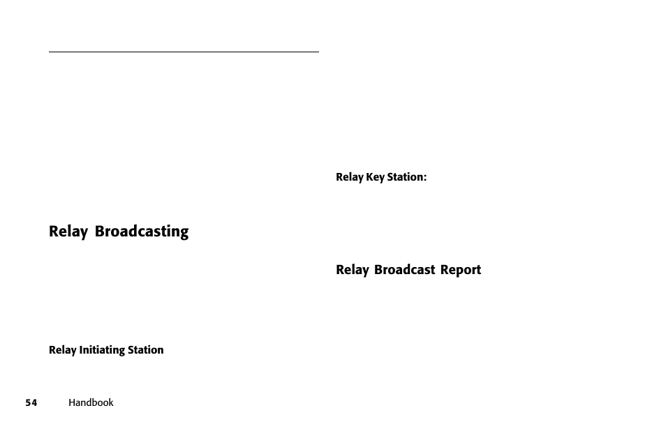 Relay broadcasting | Oki 84 User Manual | Page 61 / 99