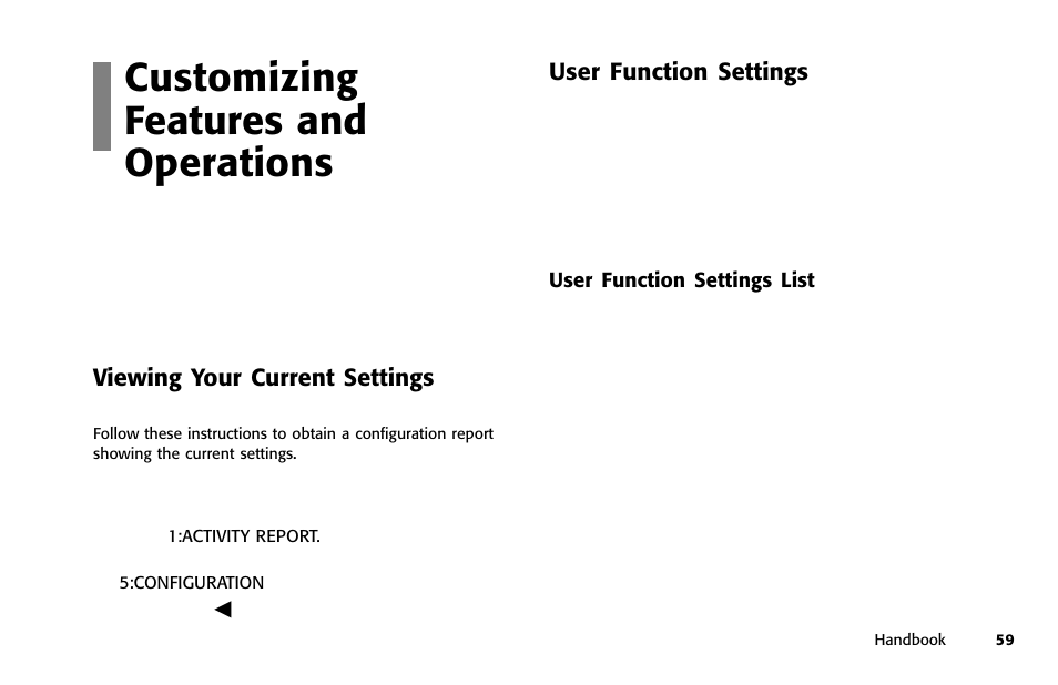 Overview customizing features and operations | Oki 84 User Manual | Page 66 / 99