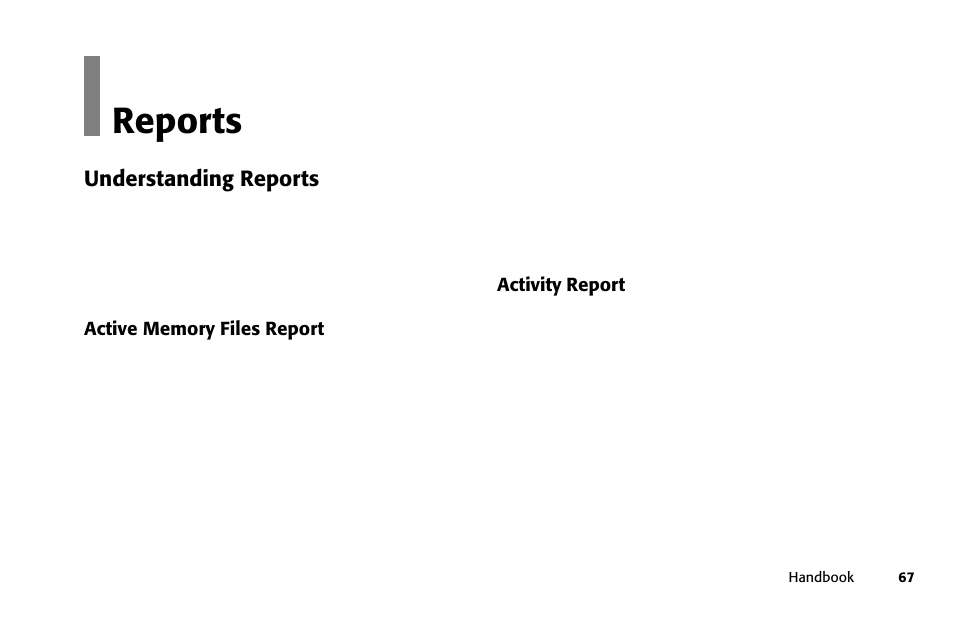 Overview reports, Understanding reports | Oki 84 User Manual | Page 74 / 99