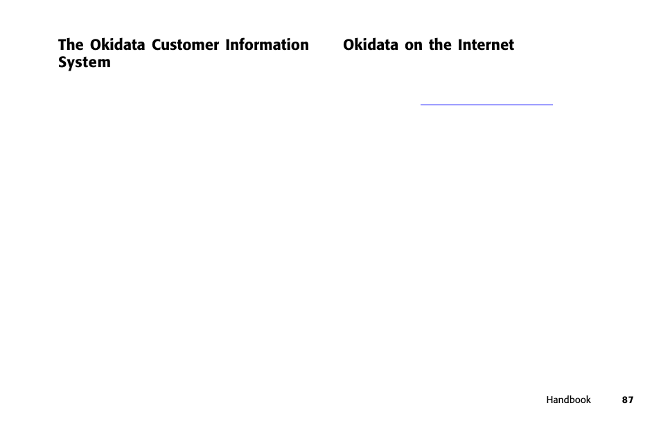 Okidata on the internet | Oki 84 User Manual | Page 94 / 99