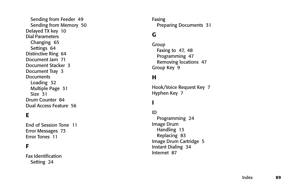 Oki 84 User Manual | Page 96 / 99