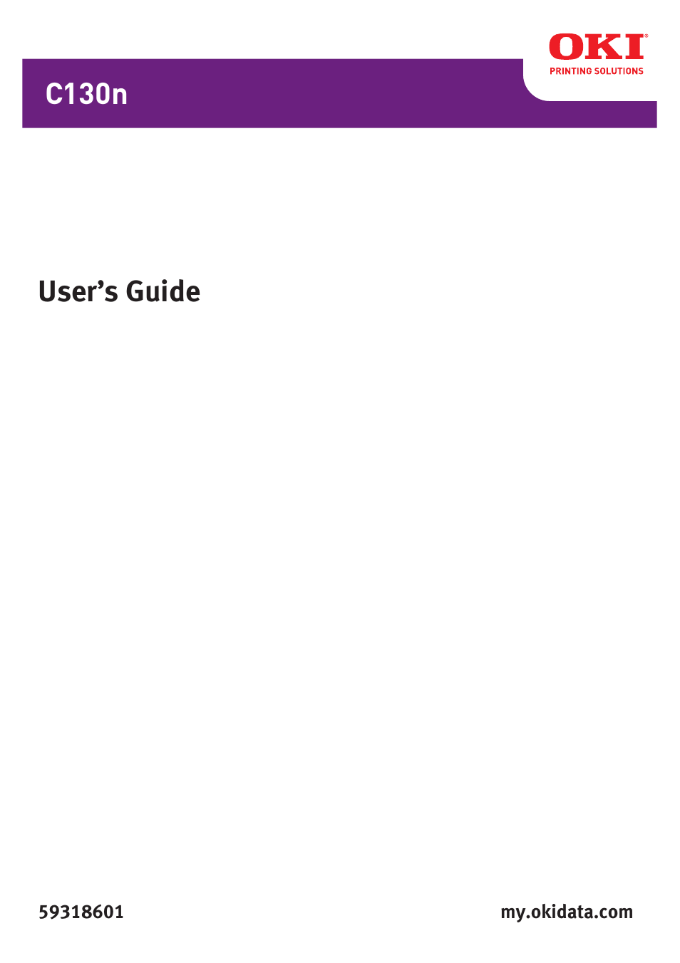 Oki C 130n User Manual | 172 pages