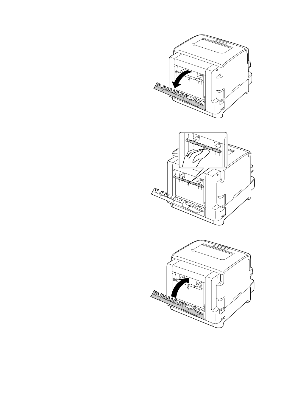 Cleaning the duplex feed rollers | Oki C 130n User Manual | Page 119 / 172
