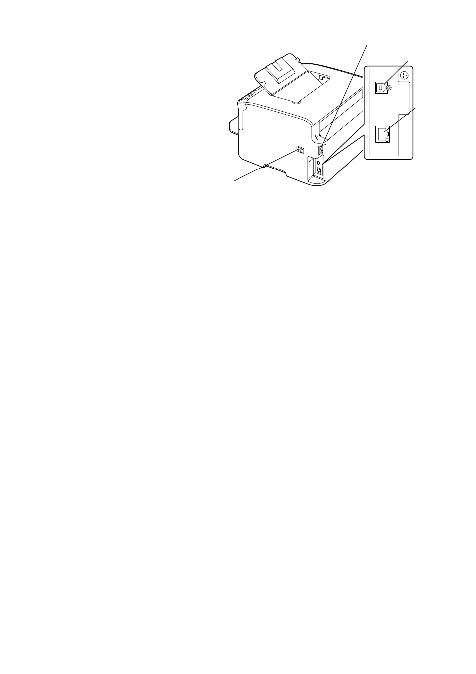 Rear view | Oki C 130n User Manual | Page 12 / 172