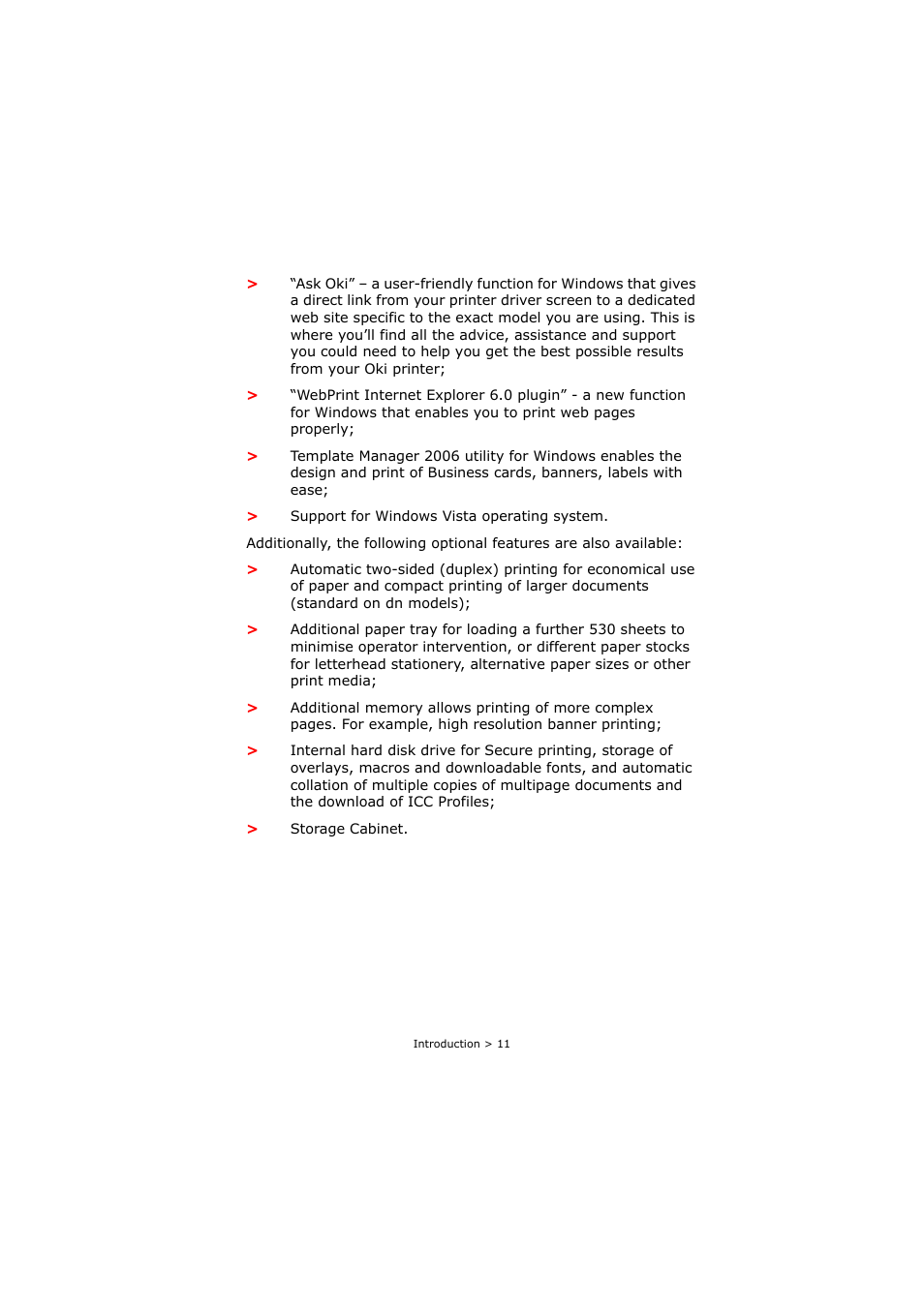 Oki C8800 User Manual | Page 11 / 179