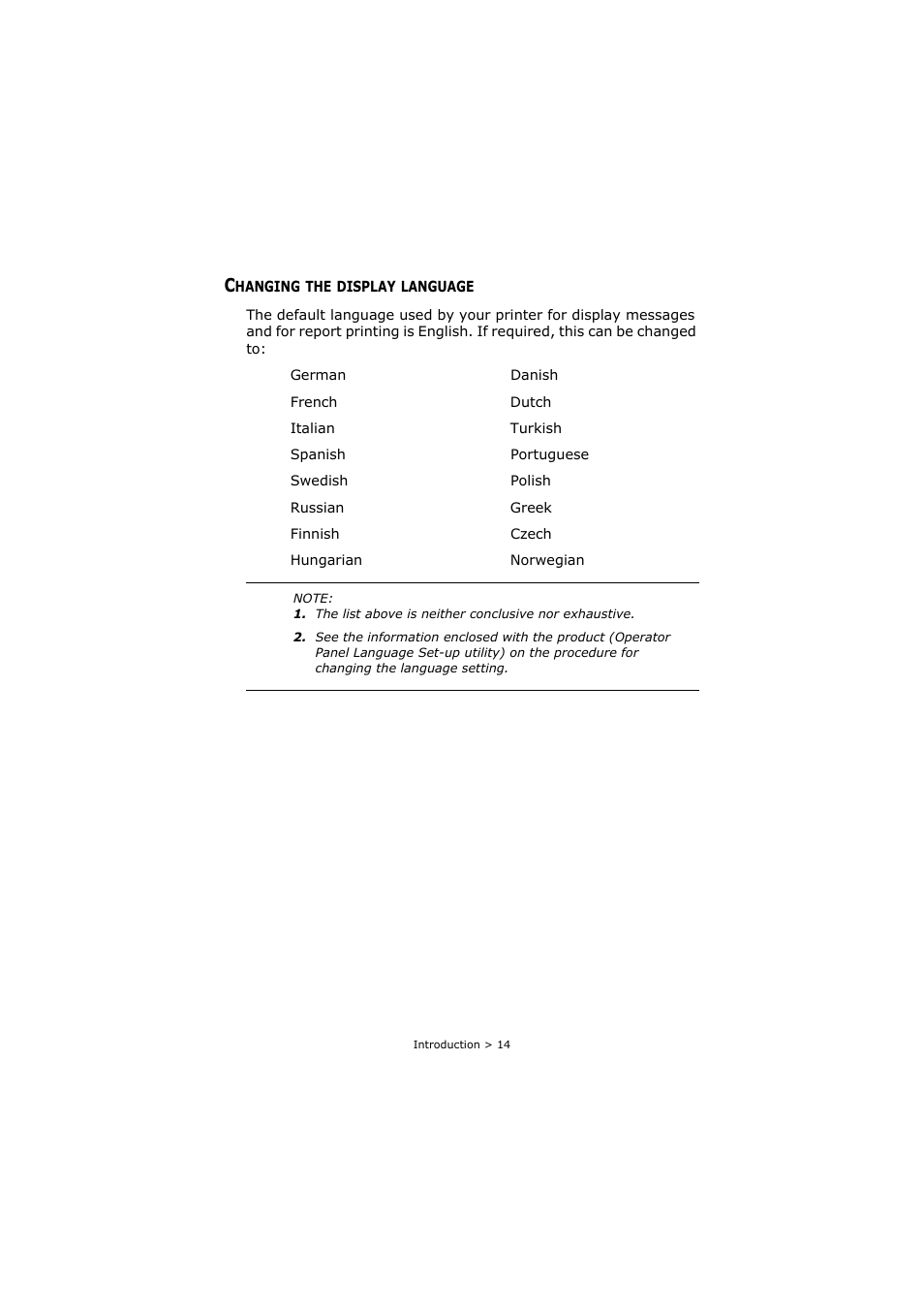 Changing the display language | Oki C8800 User Manual | Page 14 / 179