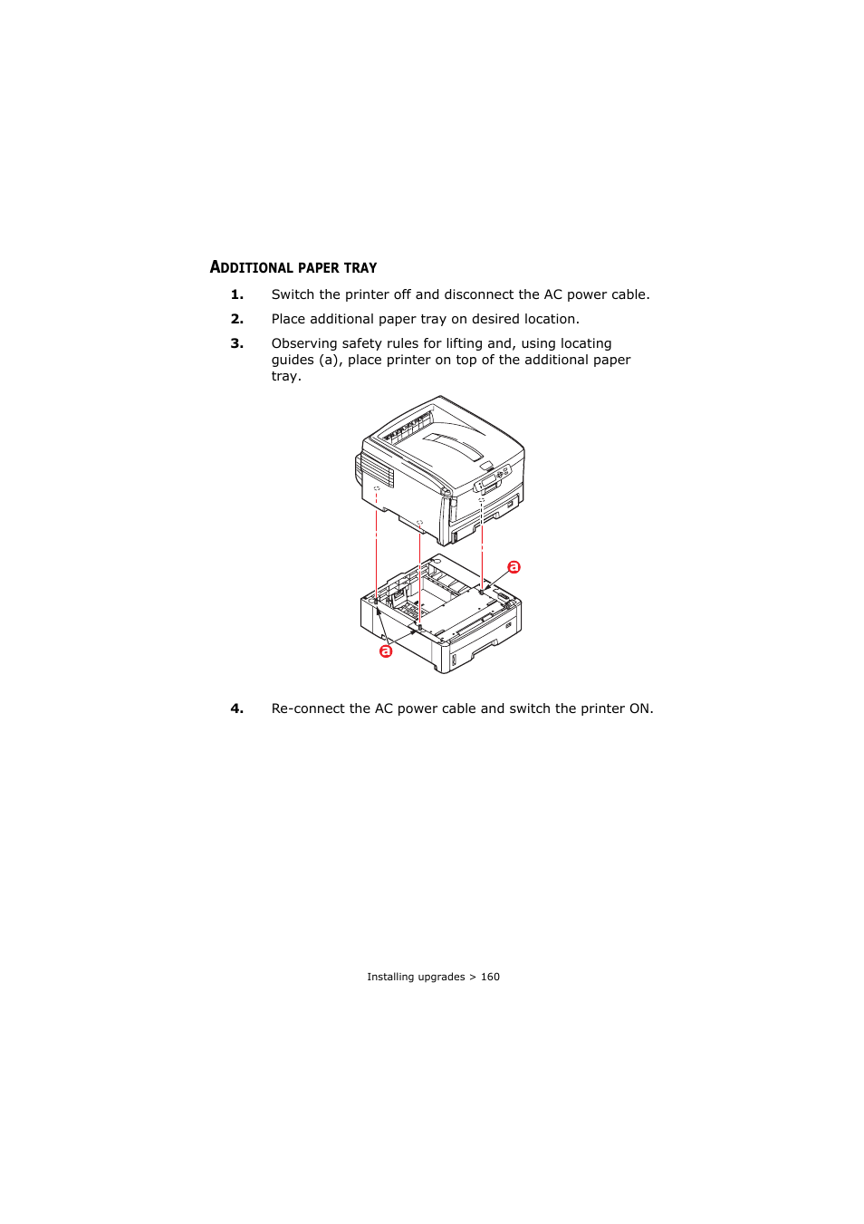 Additional paper tray | Oki C8800 User Manual | Page 160 / 179