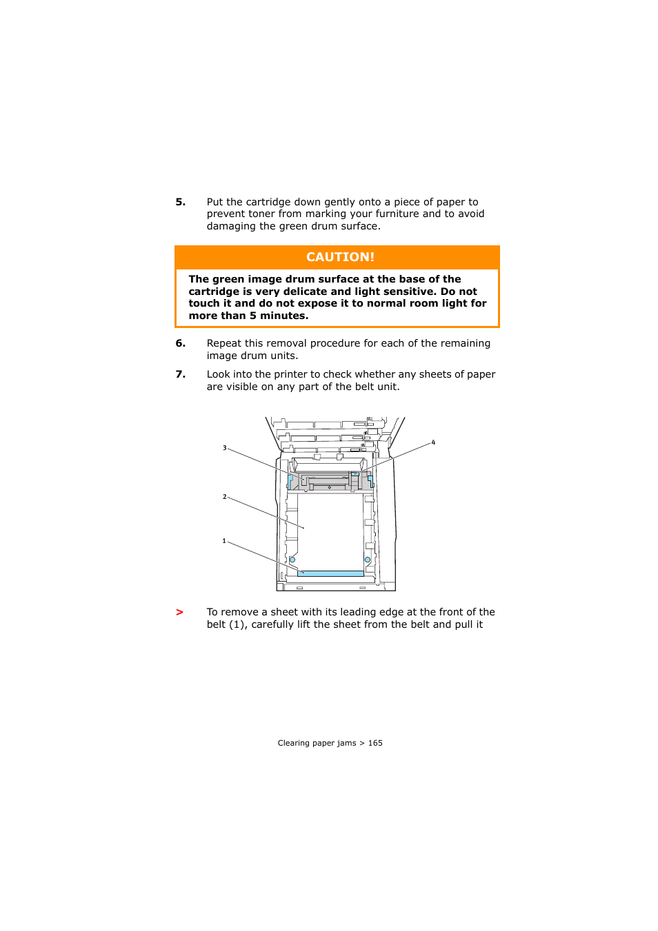 Caution | Oki C8800 User Manual | Page 165 / 179