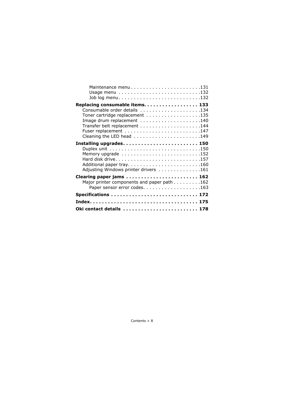 Oki C8800 User Manual | Page 8 / 179