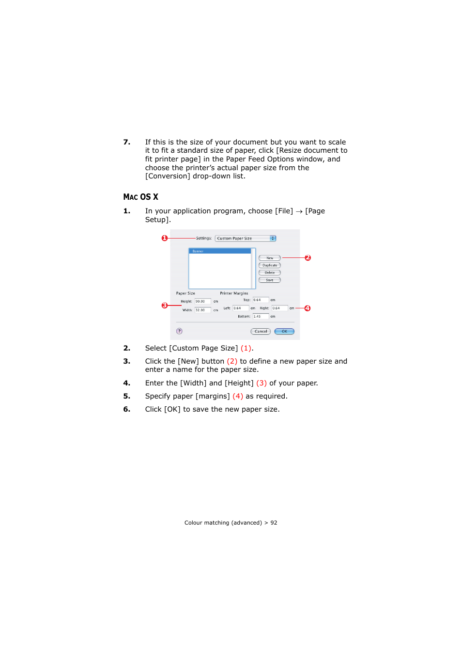 Mac os x | Oki C8800 User Manual | Page 92 / 179