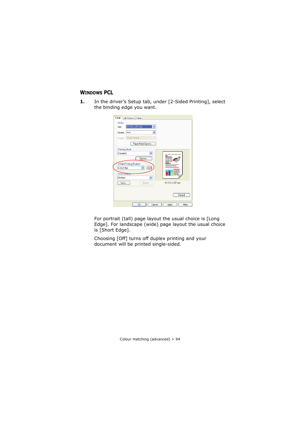 Windows pcl | Oki C8800 User Manual | Page 94 / 179