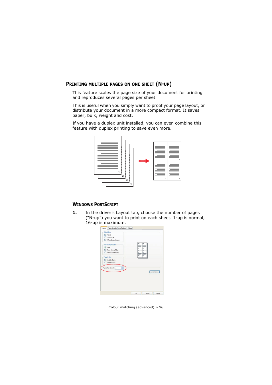 Windows postscript | Oki C8800 User Manual | Page 96 / 179