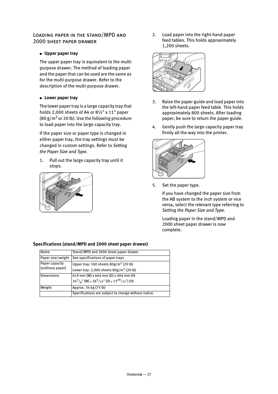 Lupper paper tray, Llower paper tray | Oki B8300 User Manual | Page 28 / 95