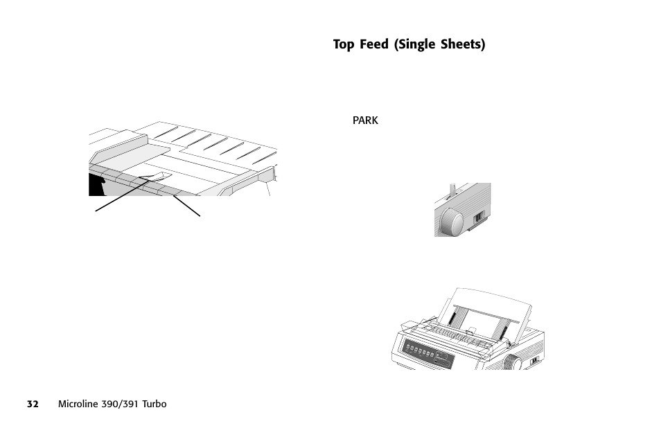 Envelopes, Letterhead, Memos | Top feed (single sheets) | Oki 391 User Manual | Page 32 / 135