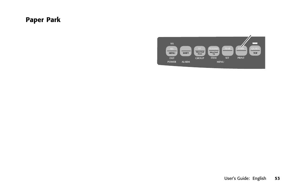 Paper park, Labels | Oki 391 User Manual | Page 53 / 135
