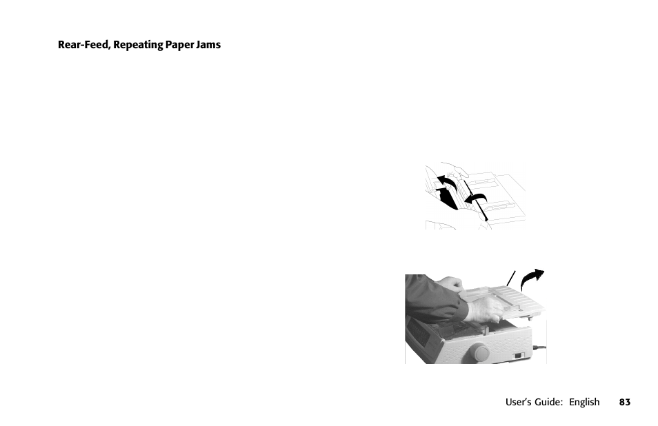 Rear feed, repetitive | Oki 391 User Manual | Page 83 / 135
