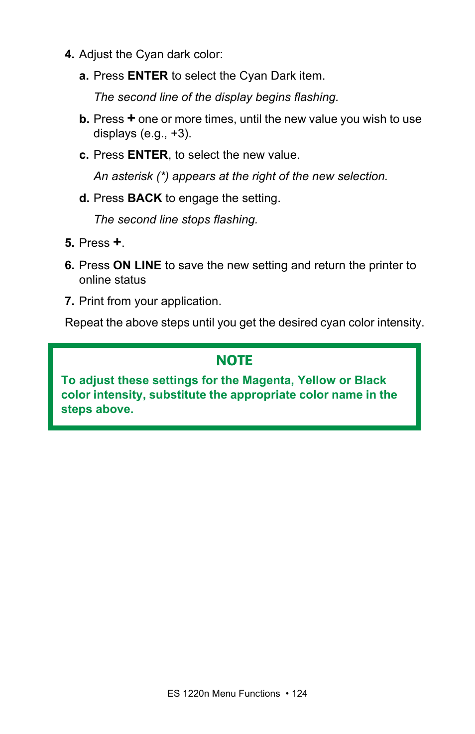 Oki 1220n User Manual | Page 124 / 207