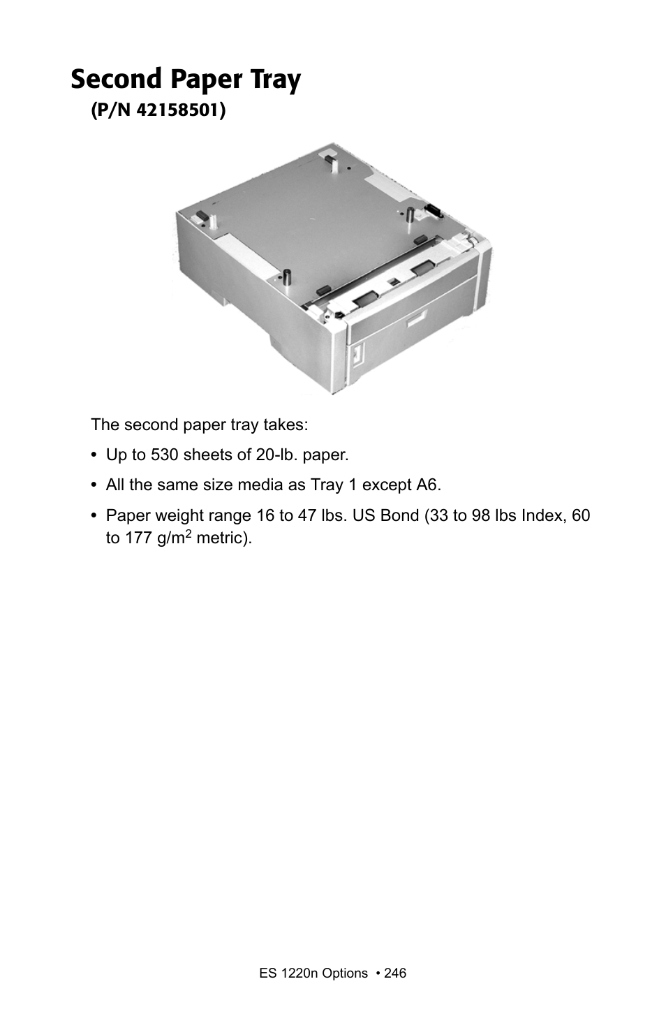 Second paper tray | Oki 1220n User Manual | Page 153 / 207