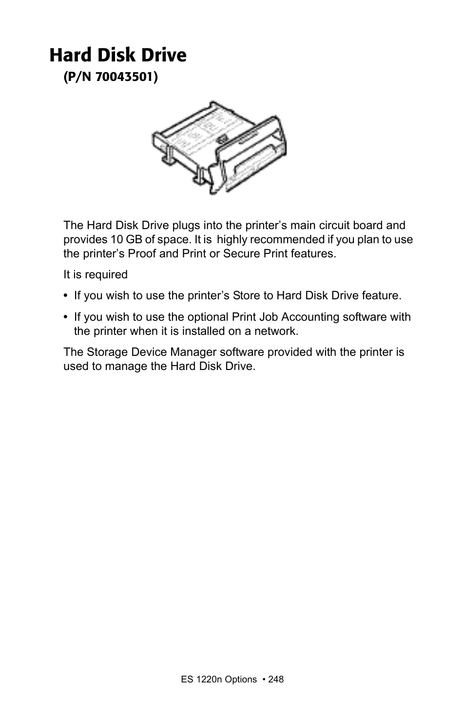 Hard disk drive | Oki 1220n User Manual | Page 155 / 207