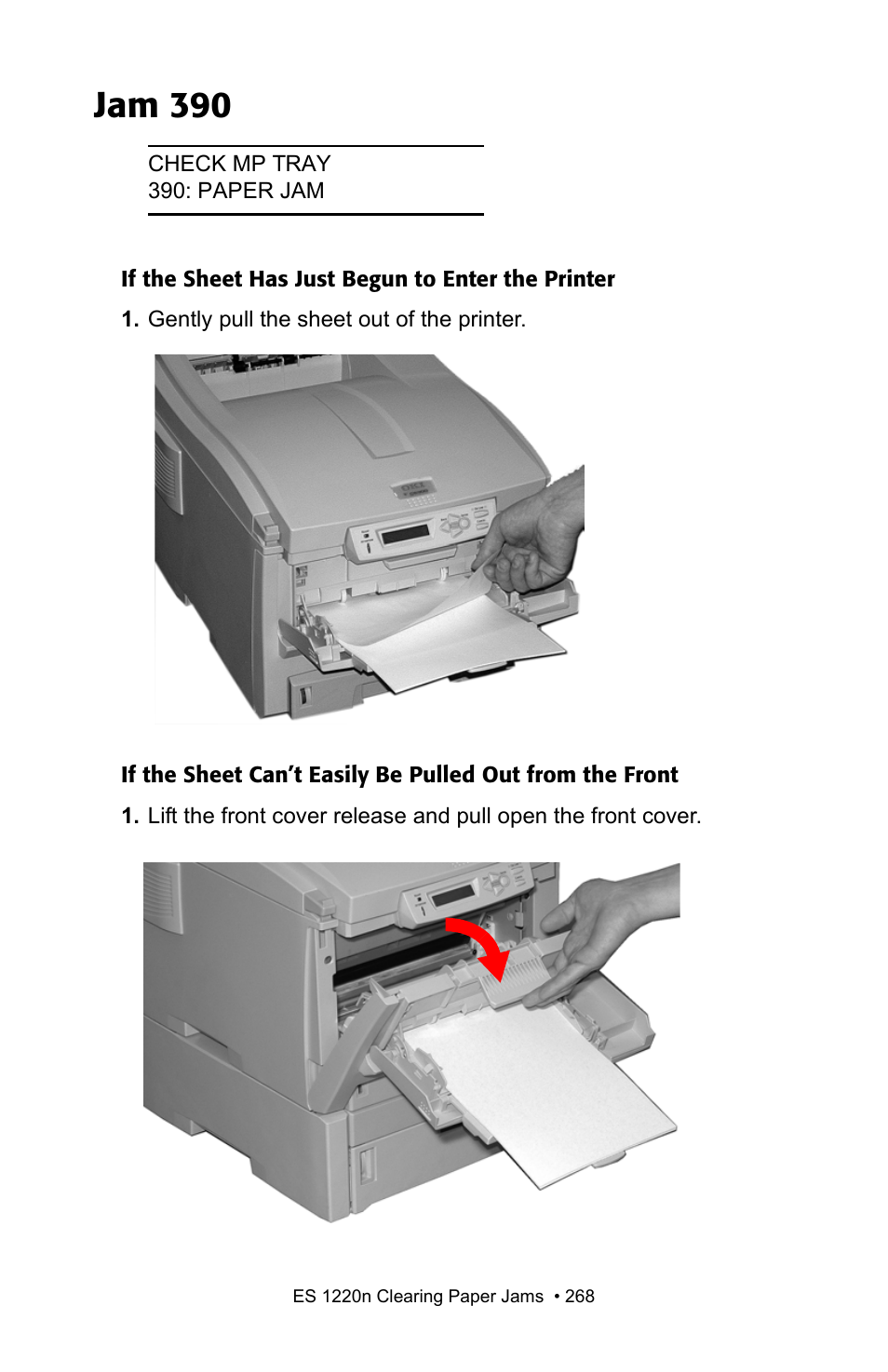 Jam 390 | Oki 1220n User Manual | Page 175 / 207