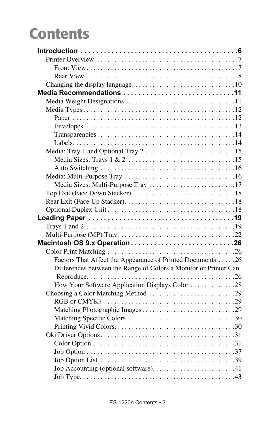 Oki 1220n User Manual | Page 3 / 207