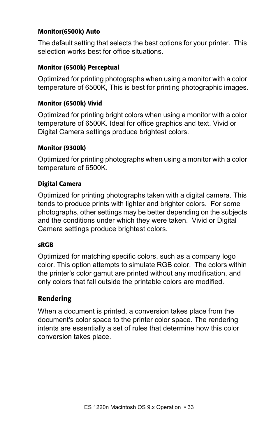 Oki 1220n User Manual | Page 33 / 207