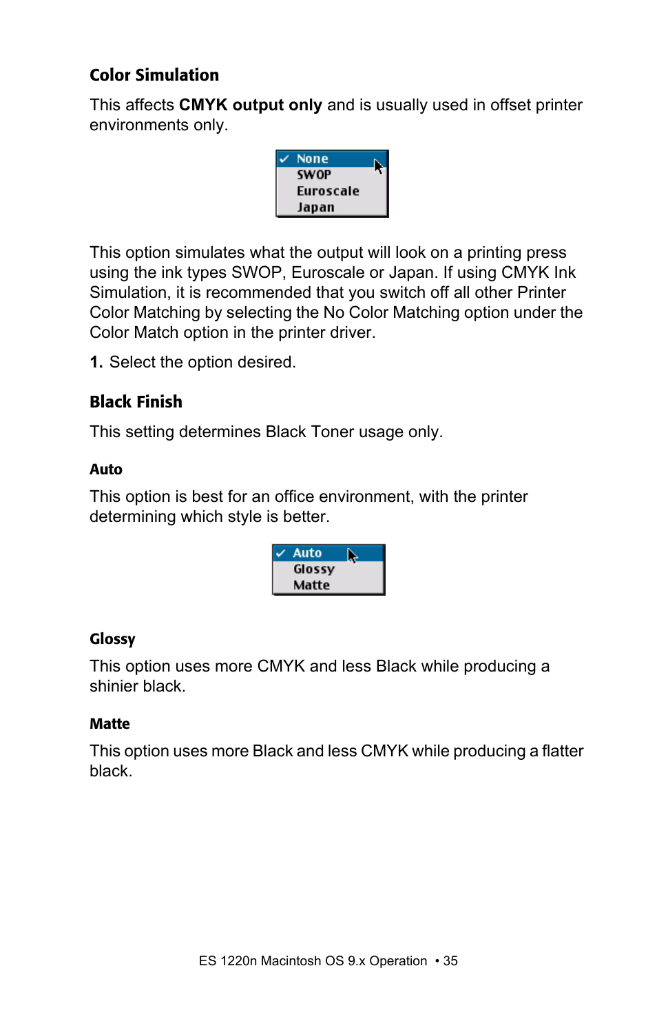Oki 1220n User Manual | Page 35 / 207