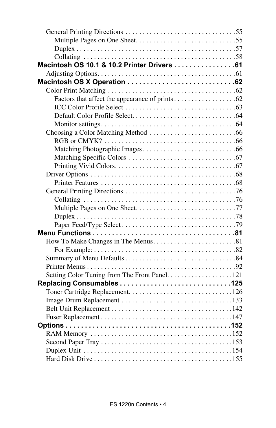 Oki 1220n User Manual | Page 4 / 207