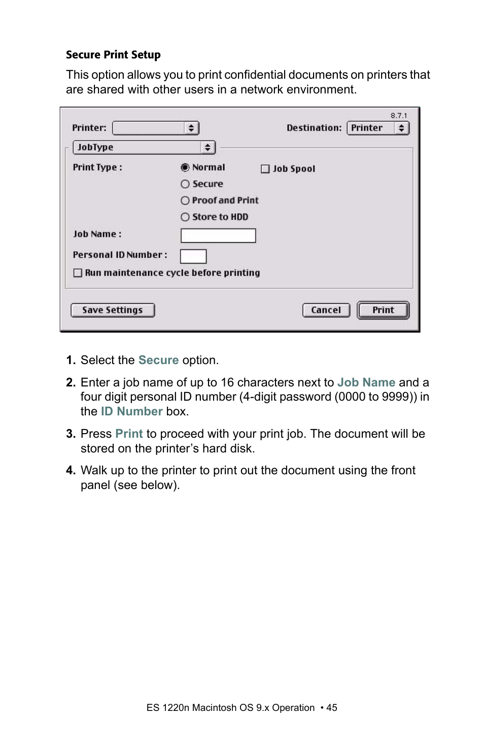 Oki 1220n User Manual | Page 45 / 207