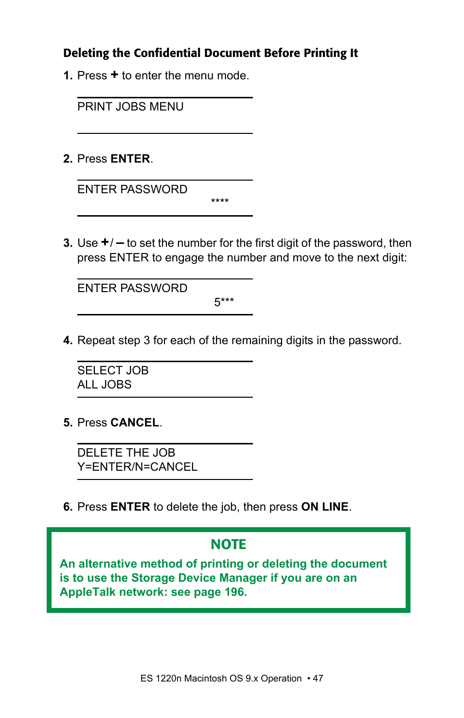 Oki 1220n User Manual | Page 47 / 207
