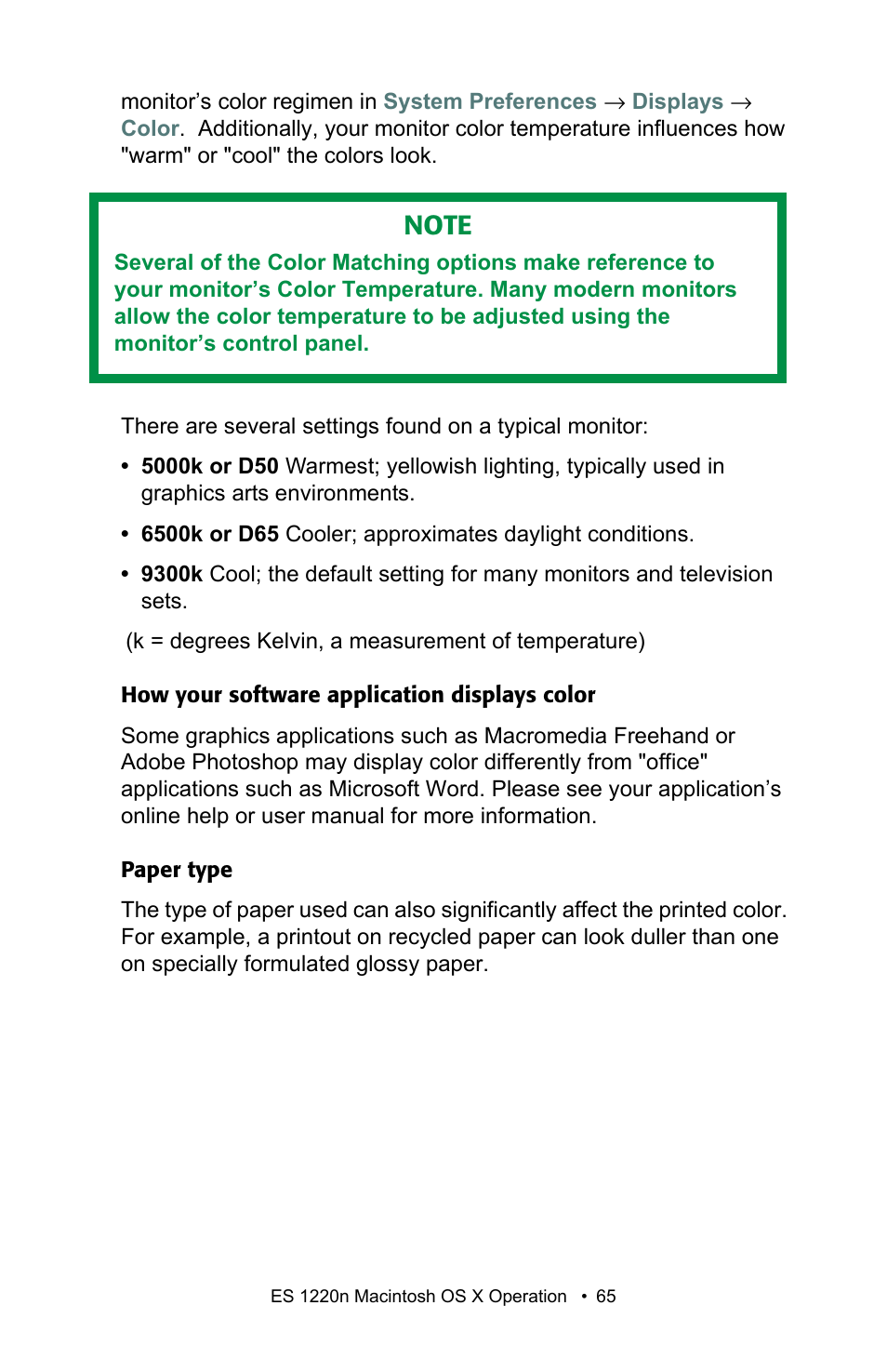 Oki 1220n User Manual | Page 65 / 207