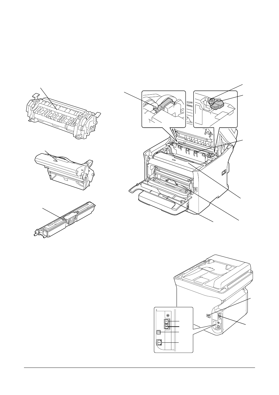 Rear view, 14 introduction | Oki MC160n User Manual | Page 14 / 268
