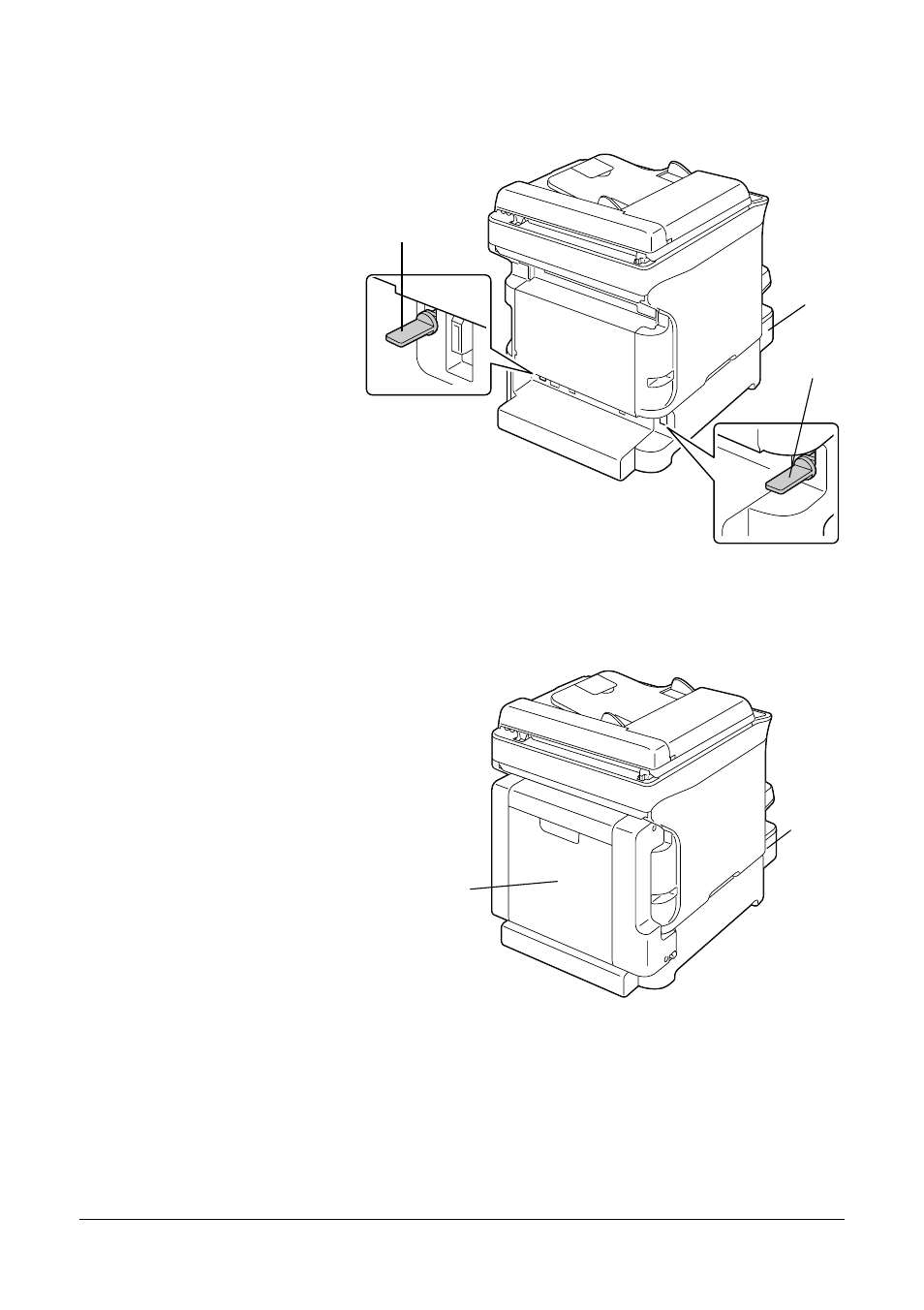 Rear view with options | Oki MC160n User Manual | Page 16 / 268