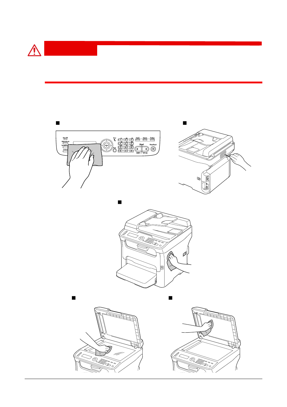 Cleaning the machine, Exterior, Caution | Oki MC160n User Manual | Page 178 / 268