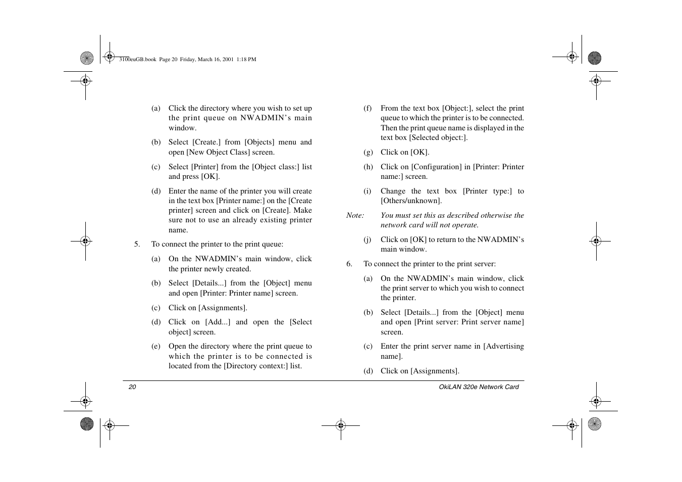 Oki lan 3100e User Manual | Page 26 / 104