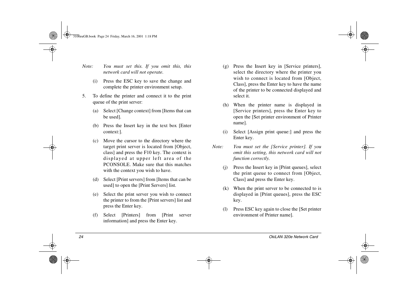 Oki lan 3100e User Manual | Page 30 / 104