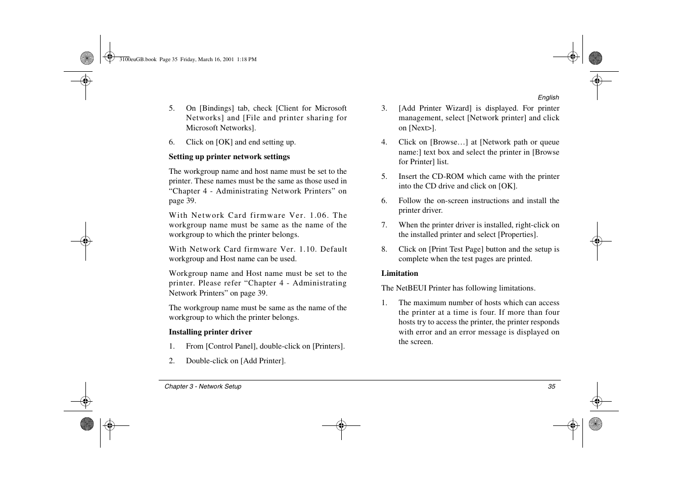 Oki lan 3100e User Manual | Page 41 / 104