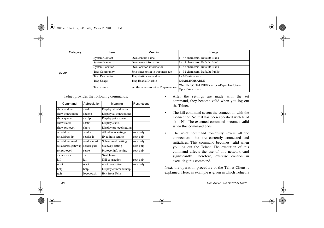 Oki lan 3100e User Manual | Page 52 / 104
