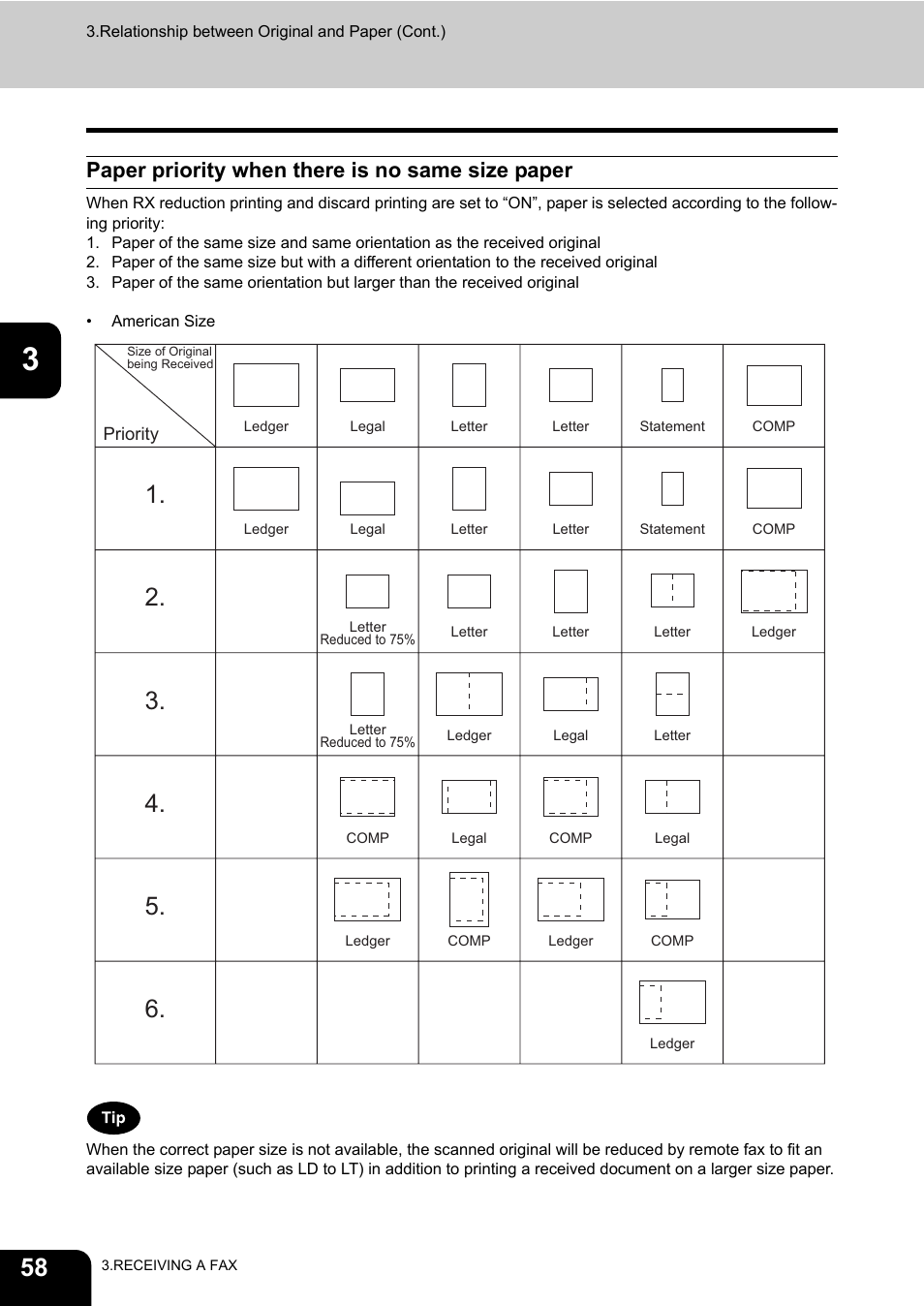 Paper priority when there is no same size paper | Oki CX 1145 MFP User Manual | Page 59 / 177