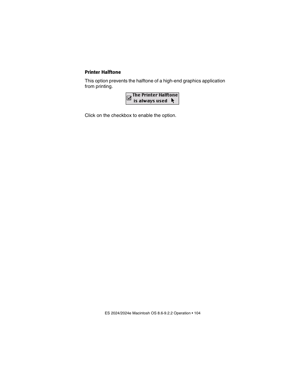 Printer halftone | Oki 2024/2024e User Manual | Page 104 / 260