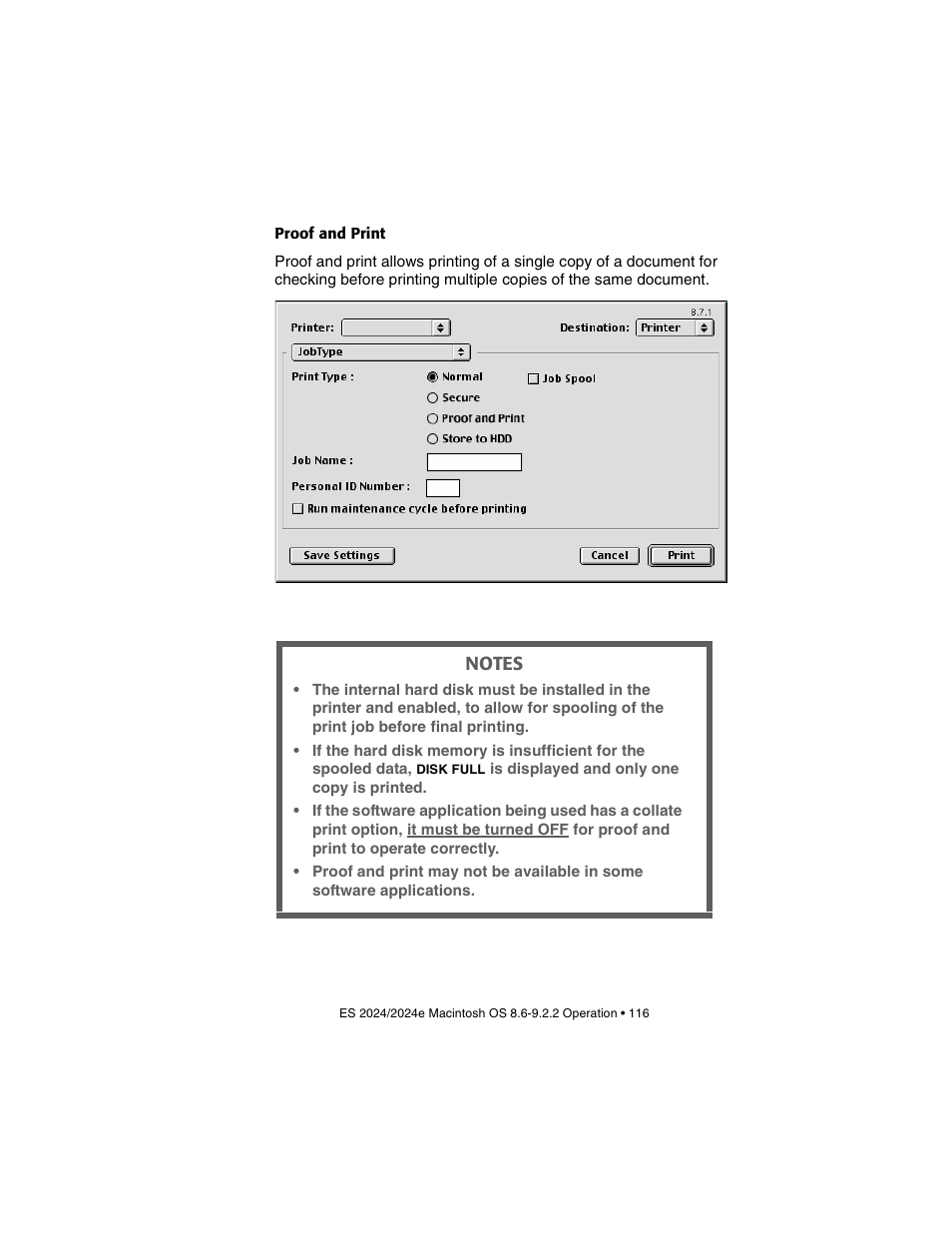 Proof and print | Oki 2024/2024e User Manual | Page 116 / 260