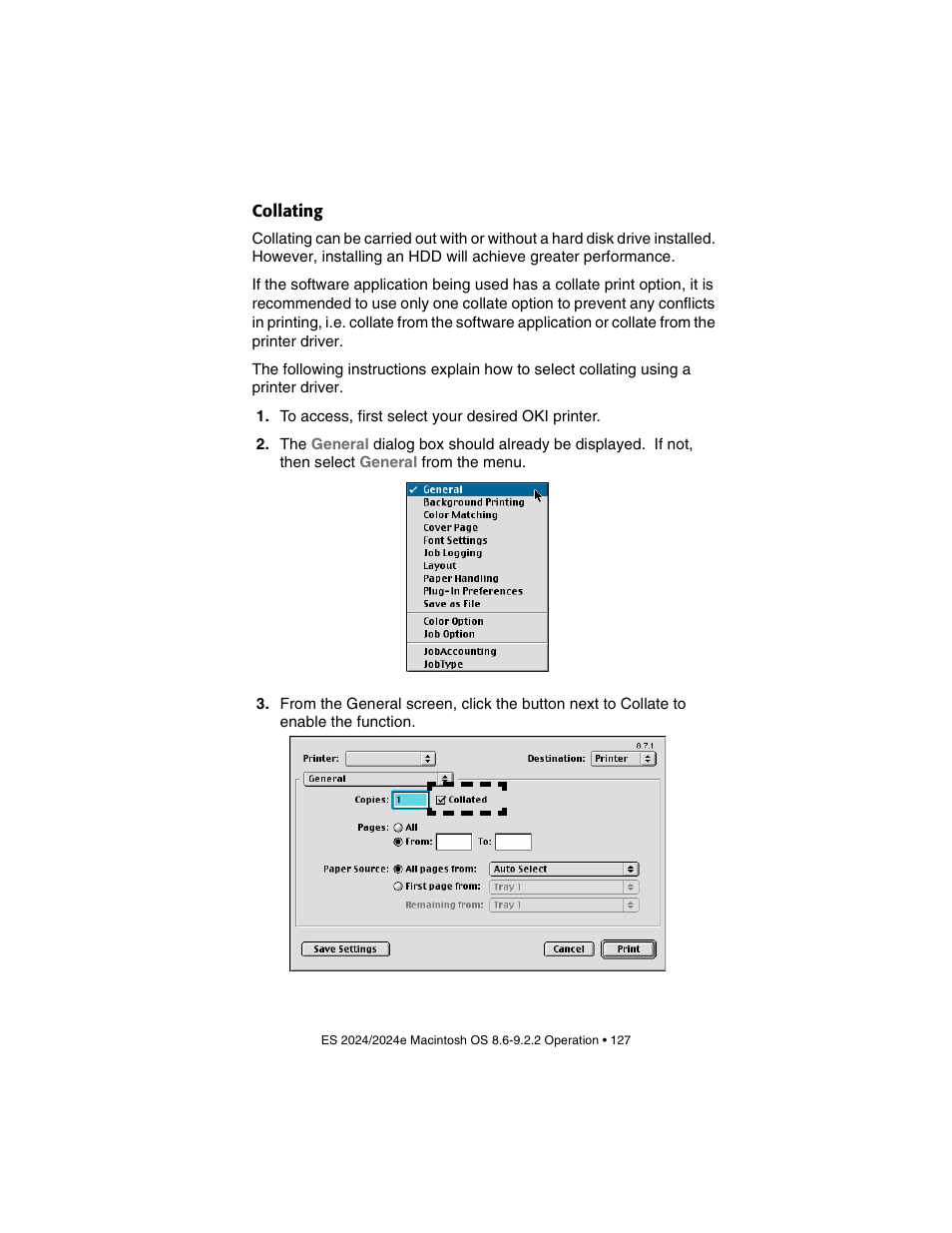 Collating | Oki 2024/2024e User Manual | Page 127 / 260