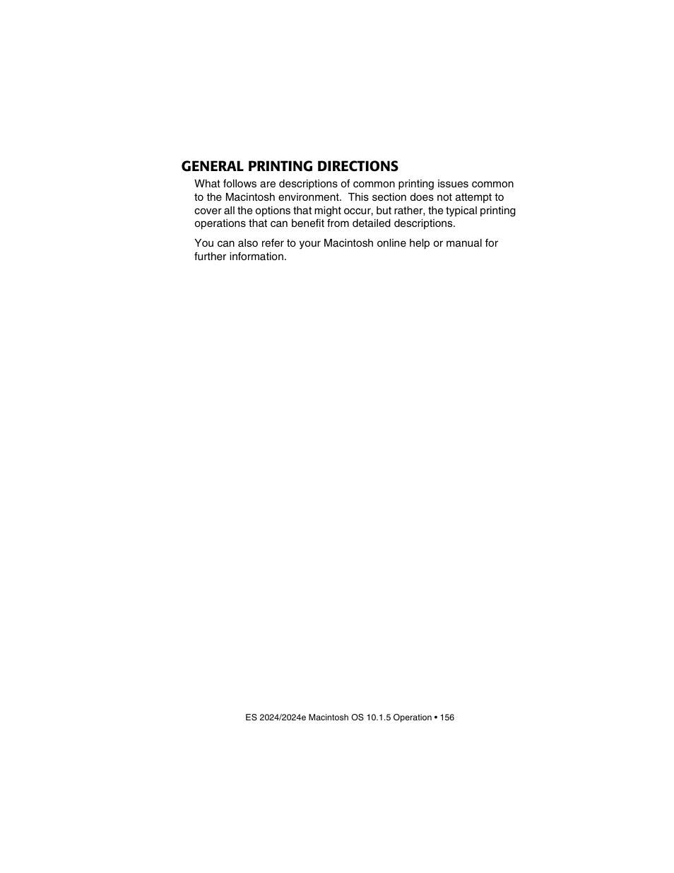 General printing directions | Oki 2024/2024e User Manual | Page 156 / 260