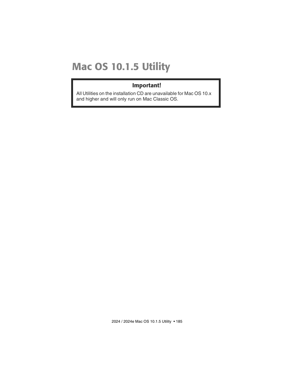 Mac os 10.1.5 utility | Oki 2024/2024e User Manual | Page 185 / 260