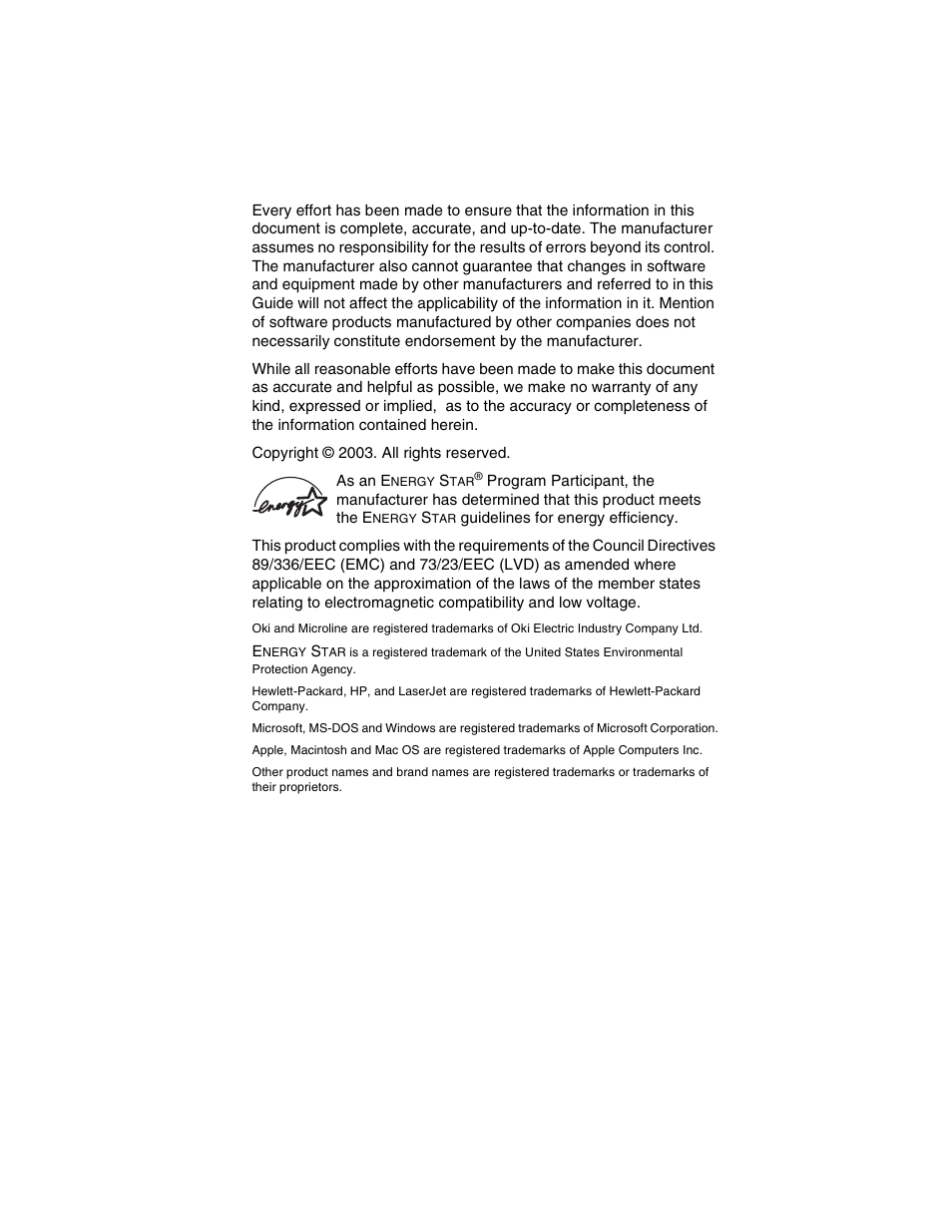 Oki 2024/2024e User Manual | Page 2 / 260