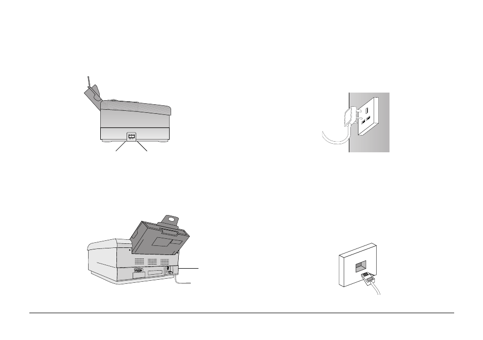 Connecting to power and telephone network | Oki FAX 740 User Manual | Page 11 / 80