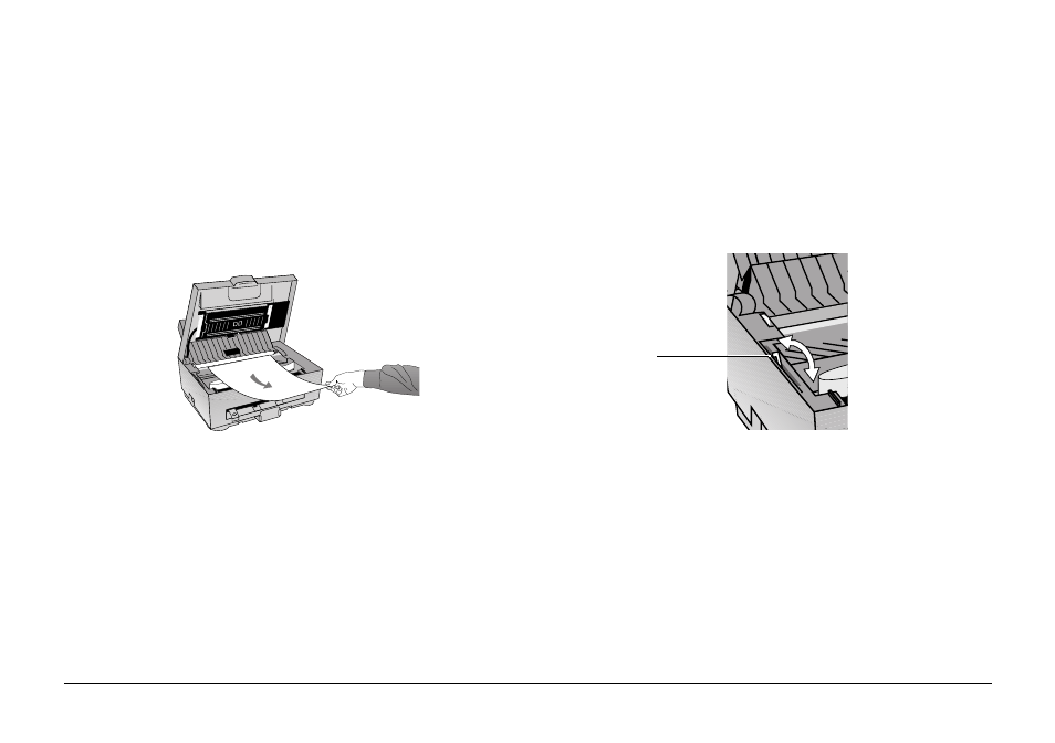 Clearing a document jam, Clearing a recording paper jam | Oki FAX 740 User Manual | Page 61 / 80