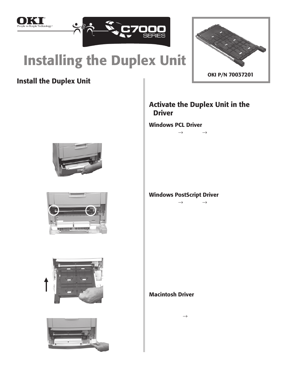 Oki C 7200 User Manual | 2 pages